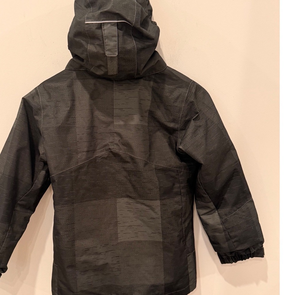 Columbia Kids Interchange 3-in-1 Jacket Omni-Heat Black Gray WB1037 Size S 8